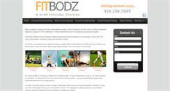Desktop Screenshot of fitbodzpersonaltraining.com